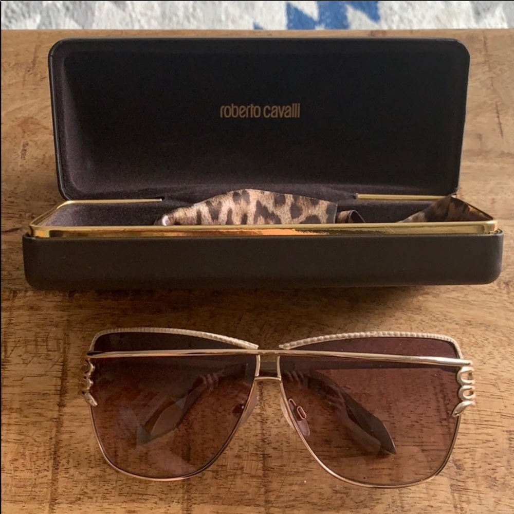 ROBERTO CAVALLI MORANE Gold with Brown